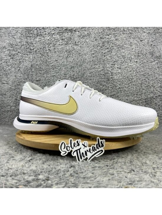 Nike Air Zoom Victory Tour 3 Golf Spikes Size 12.5 Men White Gold FQ3273-107 main image 6